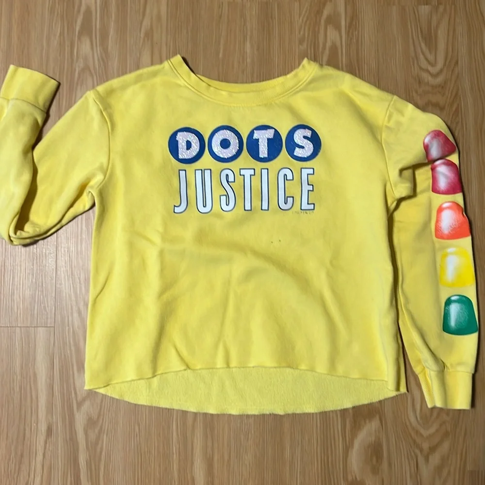 Justice Dots Sweatshirt, Size XL 16/18